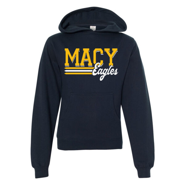 MACY ELEMENTARY - STRIPES LOGO - YOUTH HOODIE - $ZQUAKH$ Thumbnail